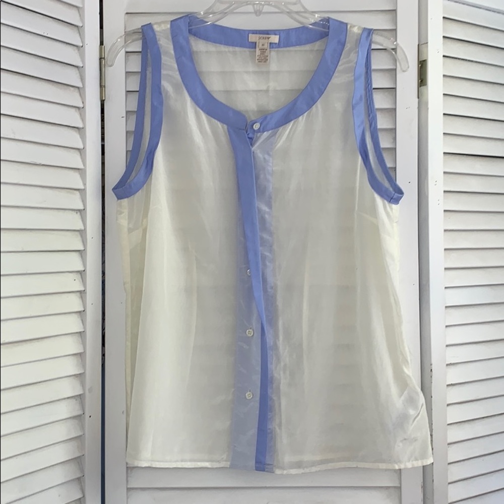 J Crew silk/cotton top.   10